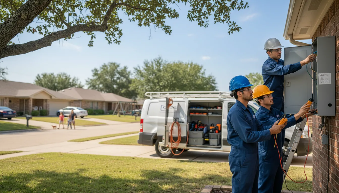 Certified electrician providing emergency electrical services in Grantville, GA